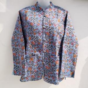 เสื้อคลุมคาร์ดิแกนผ้าฝ้ายทอมือสำหรับผู้หญิง แบบสองด้าน ลายปักดอกไม้ พร้อมโลโก้ด้านหน้า เหมาะสำหรับฤดูหนาว - Product Image 4