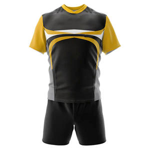 Nouvel ensemble d'uniformes de rugby en gros, haute qualité, respirant, écologique, séchage rapide, logo personnalisé, lavable, grande taille - Product Image 5