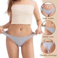Sous-vêtements de bikini pour femmes, couleur unie, respirants, en coton tricoté, écologiques, séchage rapide, texture douce, extensibles, ODM