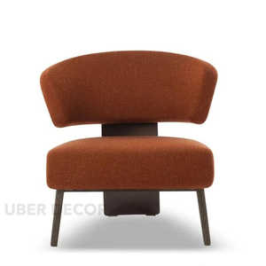 Modena Eleganza Italian Minimalist Fabric <b>Chaise</b> <b>Lounge</b> for Living Room and Leisure Spaces - Product Image 3