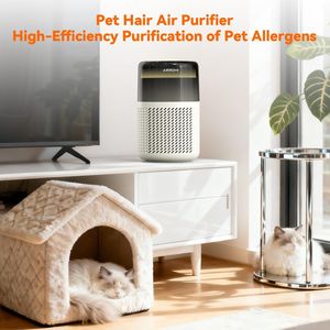 Purificador de Aire HEPA para Dormitorio, Eficaz para Eliminar Olores de Mascotas, Arena para Gatos, Polvo, Humo y Alergias - para Mascotas - Product Image 3