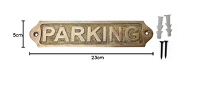 Letrero de Estacionamiento Vintage de Latón Macizo, Placa Decorativa de Latón para Puerta de Estacionamiento, Letrero de Área de Estacionamiento para Hotel, Oficina, Garaje - Product Image 4
