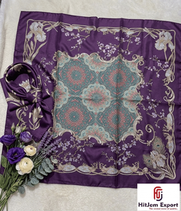 Fabricante de Bufandas de Satén Estampadas de Lujo Personalizadas, OEM, ODM, Marca Privada, Regalo Promocional Publicitario, Productos de Tela Personalizados - Product Image 3