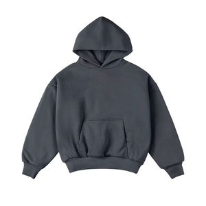 เสื้อฮู้ดและสเวตเตอร์ของผู้ชายผ้าฟลีซหนาแนวสตรีทผ้า GSM สูง600 400ออกแบบได้ตามต้องการ - Product Image 2