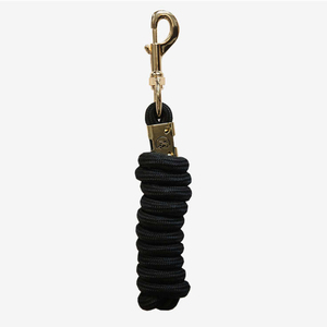 Customized Nylon Horse Lead Rope Green Braided with Stainless Steel <b>Snap</b> <b>Hooks</b> 1 In. X 8 ft - Product Image 3