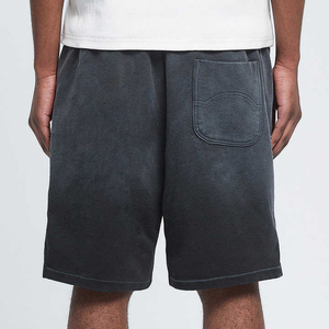 Shorts Bermuda en Coton Noir pour Homme, Taille Mi-Haute, Cordon de Serrage, Décontracté avec Poches, Tissu Respirant - Product Image 4