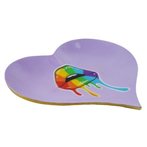 Plato de Diseño Sólido con Forma de Arcoíris, Colorido, Regalo de Orgullo LGBTQ, Plato para Servir Dulces y Bocadillos, Decoración para el Hogar - Product Image 3