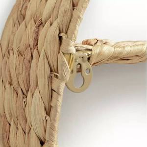 Cute bunny water hyacinth wall shelf kid handwoven rattan wicker shelves nursery <b>toy</b> organizer <b>storage</b> <b>baskets</b> home decor wholes - Product Image 2