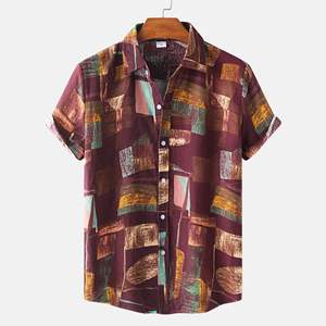 Men's Summer Beach <b>Hawaiian</b> Casual <b>Shirts</b> Wholesale Short Sleeve Breathable <b>Boys</b> Vacation - Product Image 3