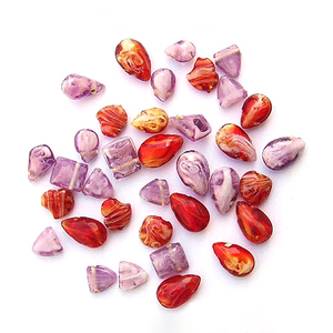 Perles de verre multicolores opaques pour la création de bijoux modernes, fournitures artisanales de qualité supérieure pour bracelets, colliers et boucles d'oreilles - Product Image 1