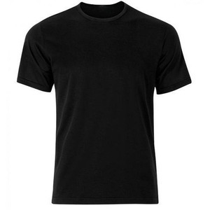 เสื้อยืดคอกลมแขนสั้นผู้ชาย สีดำ คุณภาพสูง ผ้าฝ้าย 100% ดีไซน์เรียบง่าย สกรีนโลโก้ด้านหน้า ระบายอากาศได้ดี แห้งเร็ว - Product Image 2
