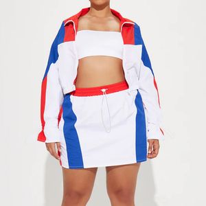 Custom Made Women's 100% Polyester Custom Logo Printed Windbreakers Shorts Jogger <b>Set</b> Solid Pattern Tracksuits with Pattern 2026 - Product Image 6