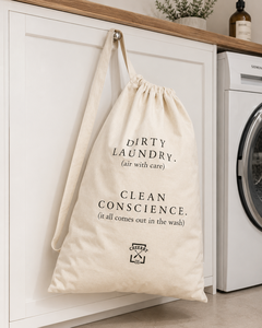 Cotton <b>Laundry</b> Bag 56x71cm 220 GSM Natural Custom Logo Printed <b>Storage</b> Bag Wholesale OEM ODM Private Label Manufacturer Bulk B2B - Product Image 5