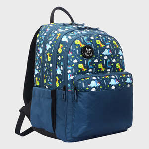 Mochila Escolar Impermeable con Diseño de Dinosaurio y Zorro Polar para Niños, Correa Desmontable, Cierre de Cremallera, Forro de Poliéster y Nailon - Product Image 5
