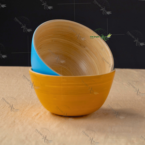 Cuencos de bambú vietnamitas, diseño tradicional Clásico personalizado ecológico con artesanía moderna desechable para fiestas - Product Image 5