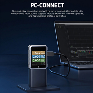 เครื่องทดสอบพลังงาน USB 4.0 ความแม่นยำสูง พร้อมจอแสดงผลแรงดันและกระแสไฟ 7 หลัก, เครื่องอ่าน E-Marker และเครื่องวิเคราะห์ลอจิกโปรโตคอล PD - Product Image 5
