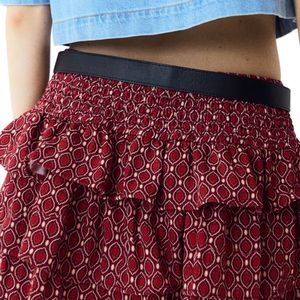 Jupe à volants pour femmes, jupe longue décontractée à superpositions, jupe fluide en forme de A, bas de tenue confortables et tendance pour tous les jours, tenues d'été - Product Image 4