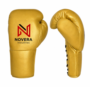 High Quality Genuine Leather Customizable Competition <b>Gloves</b> Martial Arts Kickboxing Muay Thai Training <b>Moisture</b> - Product Image 4