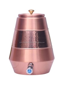 Distributeur d'eau en cuivre Clasinox avec couvercle, design vintage, grande capacité, usage domestique - Product Image 2