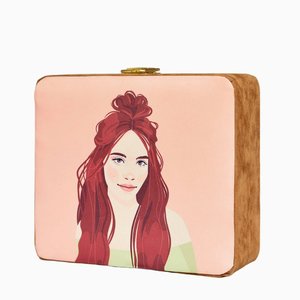 Bolso de Mano con Ilustración de Mujer Rosa para Mujeres y Uso en Viajes - Product Image 2