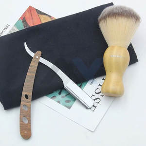 Rasoir en bois de qualité supérieure, couteau à raser pliant à bord droit, manche en bois pur, rasoir professionnel pour barbier, rasage en douceur du visage et du corps - Product Image 2