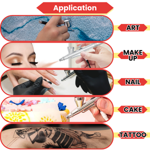 Juego de aerógrafo de kit de aerógrafo de doble acción de 1/8 pulgadas de la mejor calidad para modelo - Product Image 4