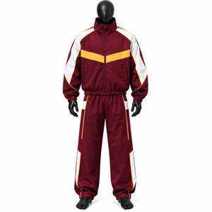 Conjunto de Chándal de Nylon Personalizado con Chaqueta Cortavientos y Pantalones Jogger, Conjunto de Dos Piezas para Hombre, Conjunto Cortavientos Impermeable de Nylon con Parches - Product Image 2