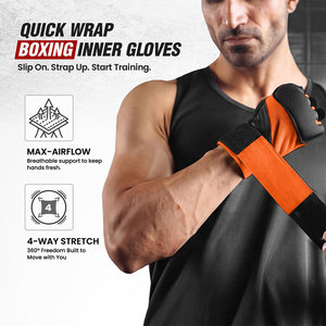 ผ้าพันมือแบบเจลสำหรับชกมวย MMA ผ้าพันมือแบบยืดหยุ่นบุเจลนีโอพรีน ผ้าพันมือแบบพันเร็ว ถุงมือซับใน - Product Image 6
