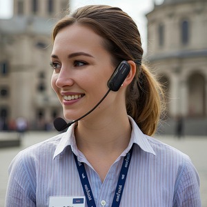 [EARZONE] Récepteur pour guide touristique à oreille libre et émetteur audio Bluetooth avec guide audio sans fil LiberLink - Product Image 1