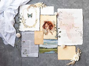 Hojas de Papel de Algodón con Borde Desflecado de Primera Calidad para Papel de Lujo, Hojas de Tamaño A4 para Invitaciones y Correspondencia Artística, Bordes Desgarrados - Product Image 4