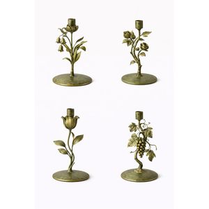 Luxury Brass Olive <b>Branch</b> Candle Holder Vintage Metal Candelabra Green Leaf Taper Candlestick For Wedding Table Centerpiece - Product Image 4