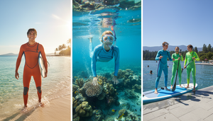 ชุดดรายสูทสำหรับเด็ก แขนยาว ดีไซน์เข้ารูป ผ้าเนโอพรีนยืดหยุ่น ป้องกันรังสียูวี สำหรับว่ายน้ำ ดำน้ำตื้น กีฬาทางน้ำ - Product Image 2