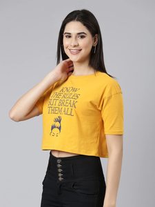 Camiseta Oversize Corta para Mujer con Hombros Caídos, Manga Corta, Cuello Redondo, Estilo Casual de Algodón, Top Urbano para Mujer Oversize - Product Image 5