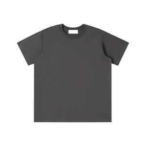 T-shirt blanc à col rond et manches courtes pour femme, coupe classique, couleur unie, minimaliste, en coton tissé, écologique, respirant, séchage rapide - Product Image 4