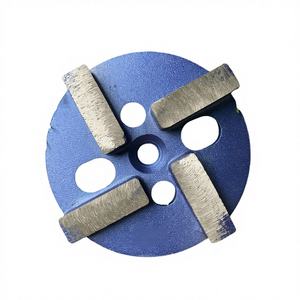 Plaque de meulage diamantée en alliage HGP de 4 pouces à 4 segments pour machine à meuler le béton, grain 16, 30, 60, épaisseur 12 mm, outil abrasif - Product Image 1