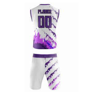 Conjunto de Uniforme de Baloncesto Sublimado Unisex, Talla Grande, Personalizado con Nombre del Equipo y Logotipo, Ropa Deportiva Juvenil, Uniforme de Baloncesto - Product Image 2