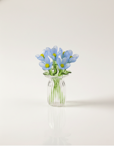 Jarrón de Flores de Vidrio Art Deco Hecho a Mano, Miniatura de Arte en Vidrio, Decoración Floral, Pisapapeles, Decoración para el Hogar, Oficina, Coche, Regalo Decorativo - Product Image 1