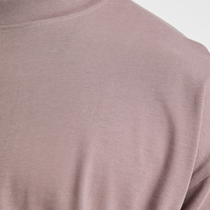 Custom Men's Polyester/Cotton Oversized Solid Knitted Long T-Shirt Custom Color Logo Quick Dry Breathable Anti-Wrinkle - Product Image 5