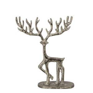 Figurine de cerf en bronze antique, statue rustique de renne, décoration de table de Noël pour la maison - Product Image 2