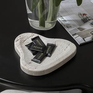 Bandeja de lujo larga de mármol lavento, bandeja de servir de piedra, bandeja decorativa para mesa de centro, decoración premium para el hogar, superventas, media luna - Product Image 5