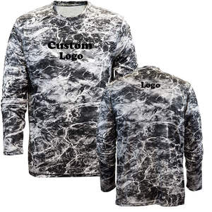 Chemise de pêche respirante à sublimation personnalisée pour homme, manches longues, protection UV, polyester - Product Image 3