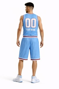 Ensemble d'uniformes de basketball unisexes respirants de haute qualité, sans manches, avec logo personnalisé, séchage rapide, anti-UV, anti-bactérien - Product Image 6