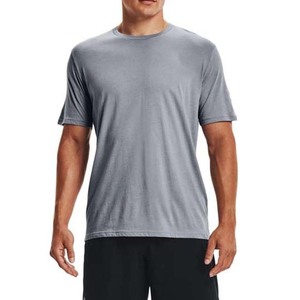 Men's Casual 100% Cotton T-Shirt with Embroidered O-Neck Design Quick Dry Breathable Gym Fitness Summer Short Sleeve - Product Image 1
