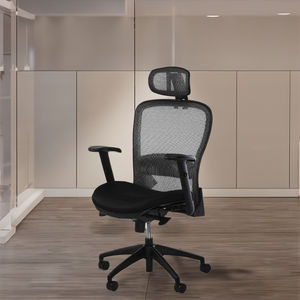 Silla ejecutiva ergonómica moderna con marco de plástico Altura ajustable Espalda sólida giratoria suave para uso en la oficina - Product Image 1