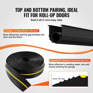 20 FT universale impermeabile in PVC porta del Garage soglia e fondo guarnizioni Kit porte Garage categoria di prodotto - Product Image 3