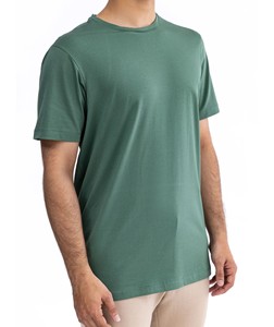 เสื้อยืดโอเวอร์ไซส์ผ้าฝ้าย 100% ดีไซน์ล่าสุด คอกลม แขนสั้น น้ำหนักเบา เหมาะสำหรับออกกำลังกาย สำหรับผู้ชาย เสื้อผ้ากีฬา สีพื้น - Product Image 4