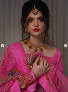 Sari/Saree/Chari en Soie ROSE BLUSH pour Femme – Été 2026 – Séchage Rapide et Évacuation de l'Humidité - Product Image 3