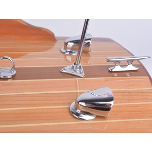 Modelo de barco de madera Chris Craft Runabout hecho a mano, decoración náutica para hotel, oficina, hogar y regalo - Contacto para venta al por mayor - Product Image 6