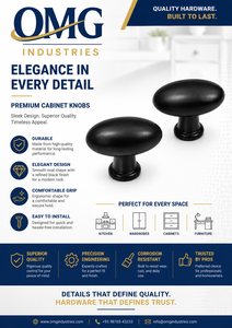 Black Iron Oval Modern Cabinet Knob Matte <b>Door</b> <b>Handle</b> Furniture <b>Pull</b> for Living Room Wardrobe Drawer Cupboard - Product Image 5