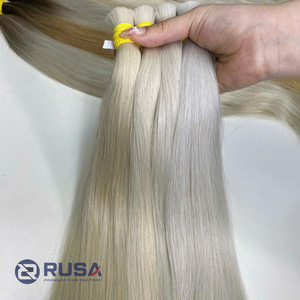Extensiones de cabello vietnamitas al por mayor, onduladas, con textura y longitud personalizadas, de 10 a 34 pulgadas, color marrón. - Product Image 2